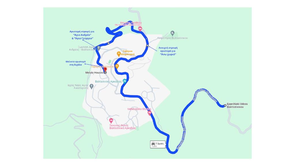Mountain route map